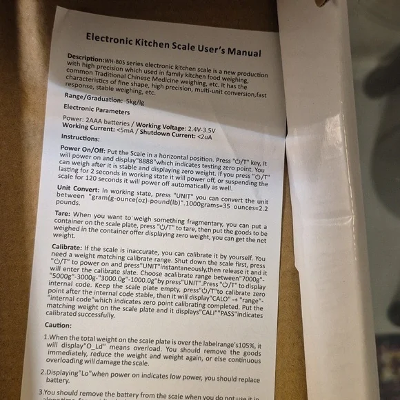 Eat Well Feel Good Digital Food Scale - Picture 3 of 3